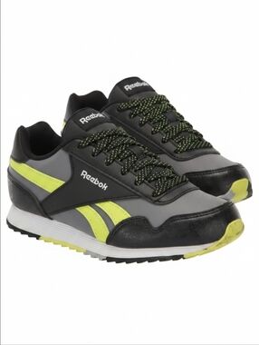 Reebok | Royal Classic Jogger 3.0 | Boys 5.5 | Black Grey Neon Yellow